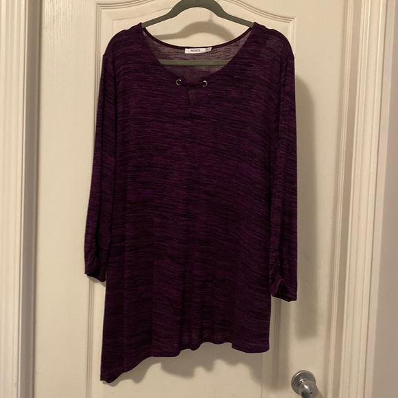 Rickis purple tunic with right side long - Picture 1 of 4